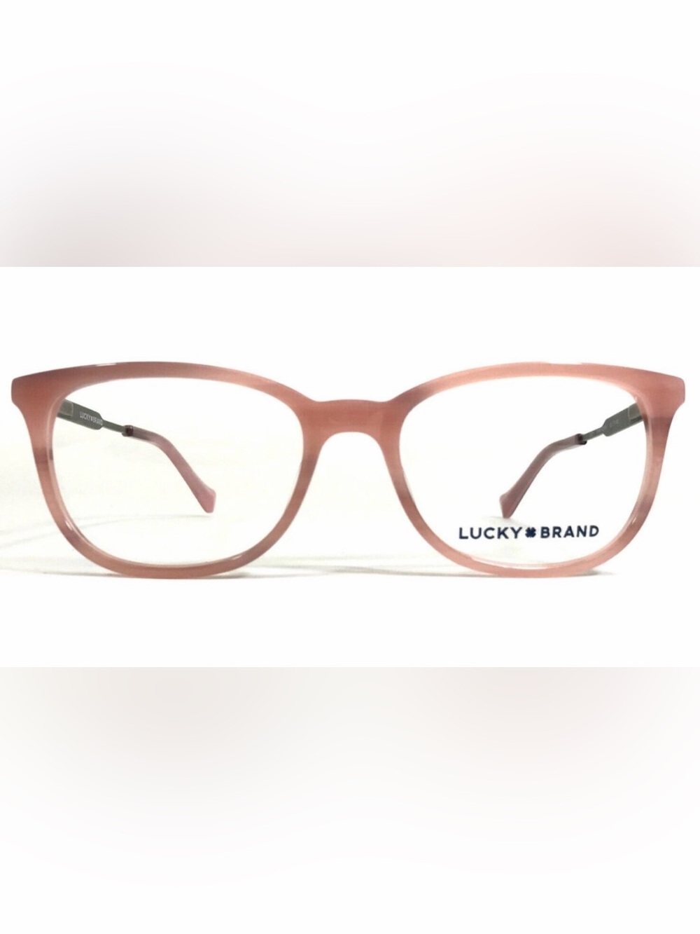 Lucky Brand Pink Translucent Cat-Eye Glasses